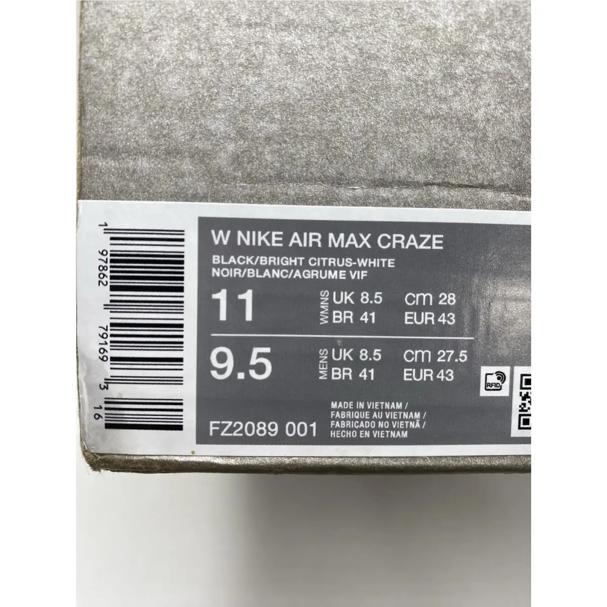 Nike shoes - Nike Air Max+ - Air - FZ2089 001 - Black/Bright Citrus-White (UPC: 197862791693) 6