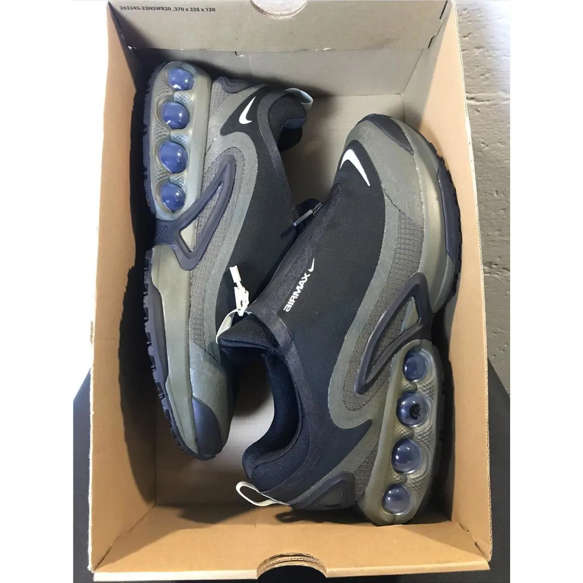 Nike shoes - Nike Air Max Dn Roam - Black/Cargo Khaki/Stone/Metallic Silver 4