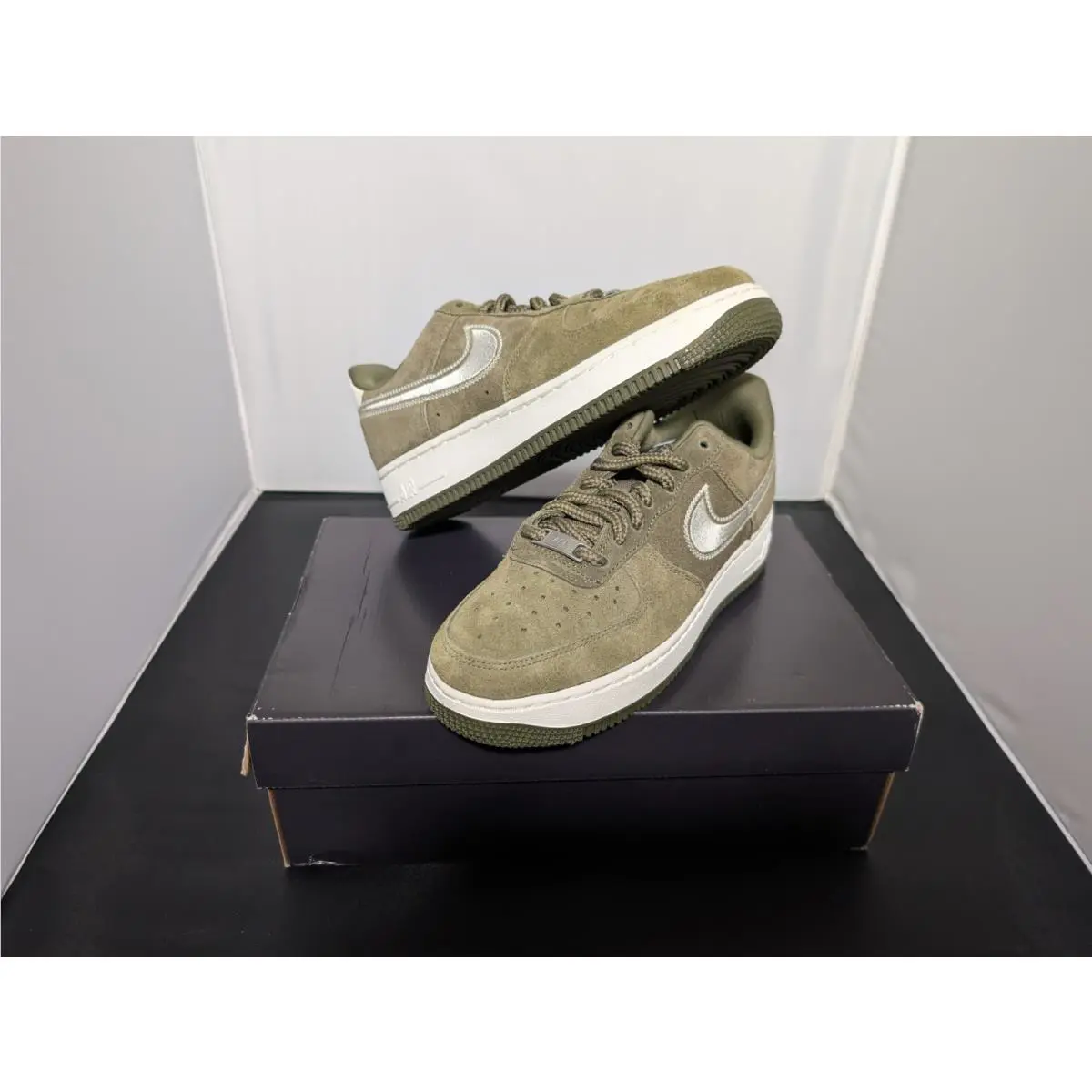Nike shoes - Nike Air Force 1 `07 LV8 - IB6388-200 - Medium Olive/White-Cargo Khaki 3