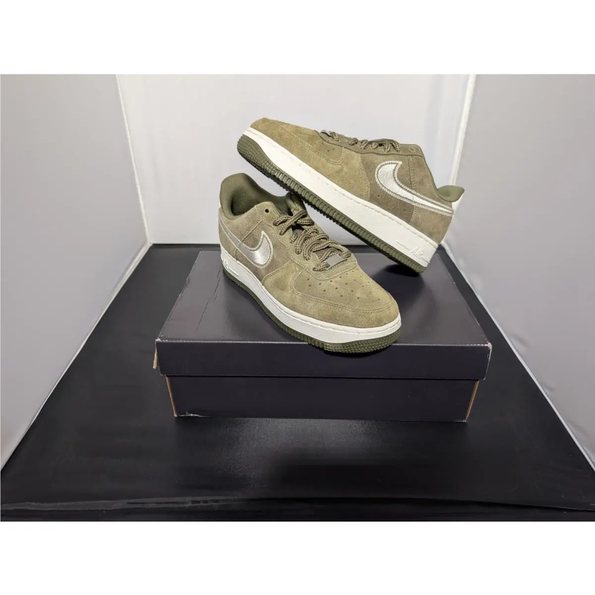 Nike shoes - Nike Air Force 1 `07 LV8 - IB6388-200 - Medium Olive/White-Cargo Khaki 4