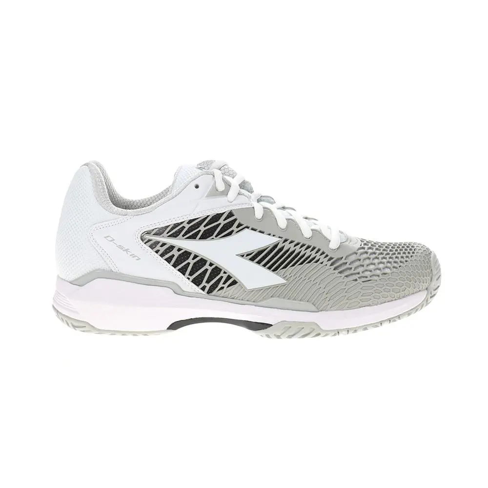 Diadora Speed Competition 7 Plus Ag Tennis Womens Grey White Sneakers Athletic
