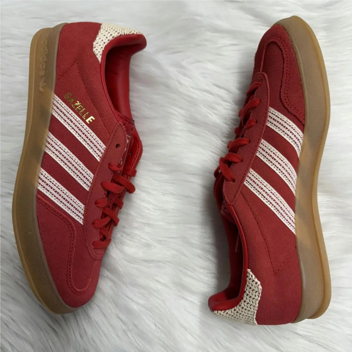 Adidas shoes - Gazelle Indoor Better Scarlet Wonder White Gum - JI2756 - Red 5