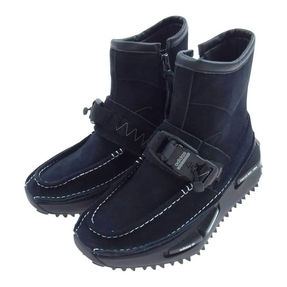 Adidas Neighborhood Tokyo Nmd S1 Black High Top Laceless Boots Sneakers Men Size