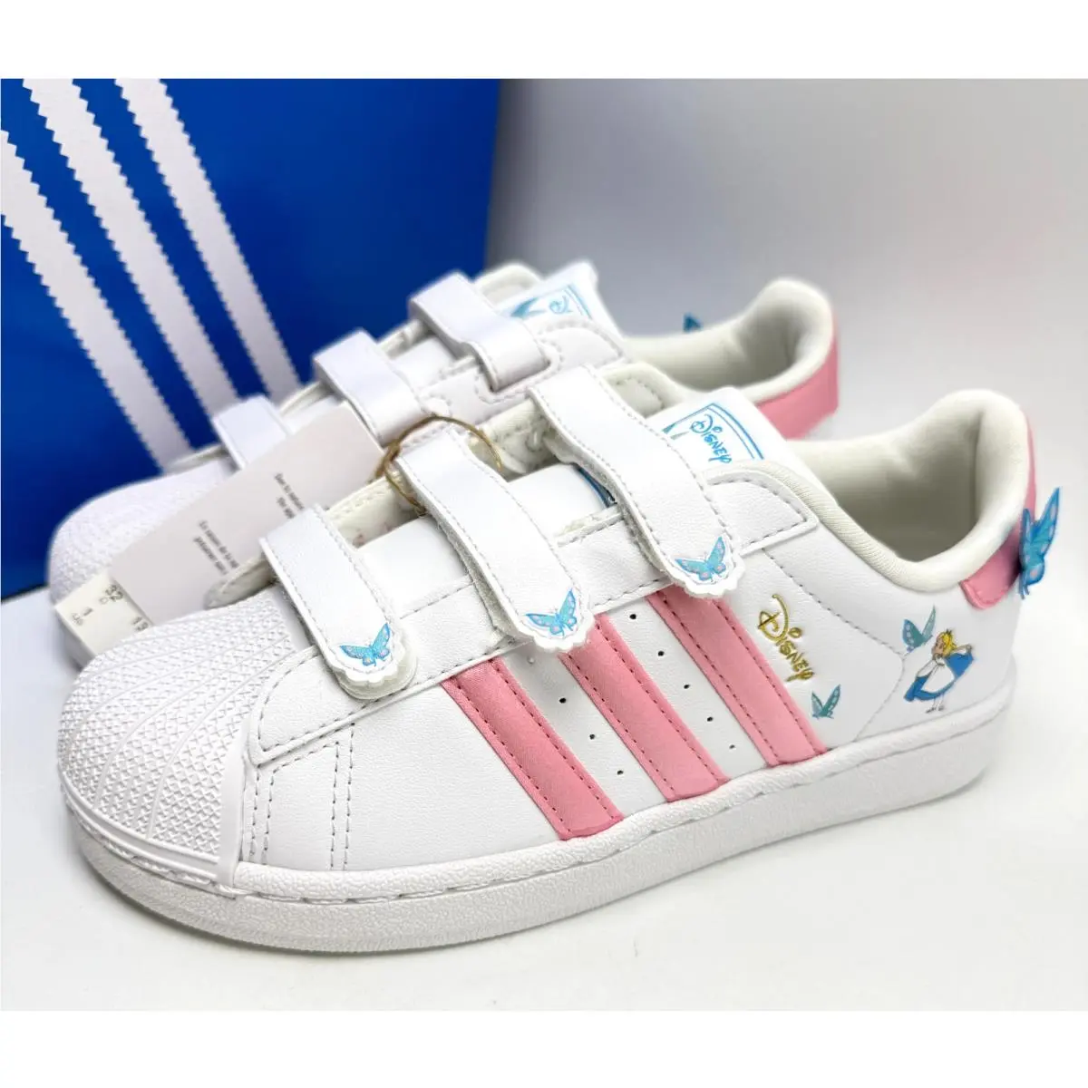 Adidas shoes - adidas Superstar CF - Superstar - Cloud White/Light Pink/Lucid Aquamarine 6