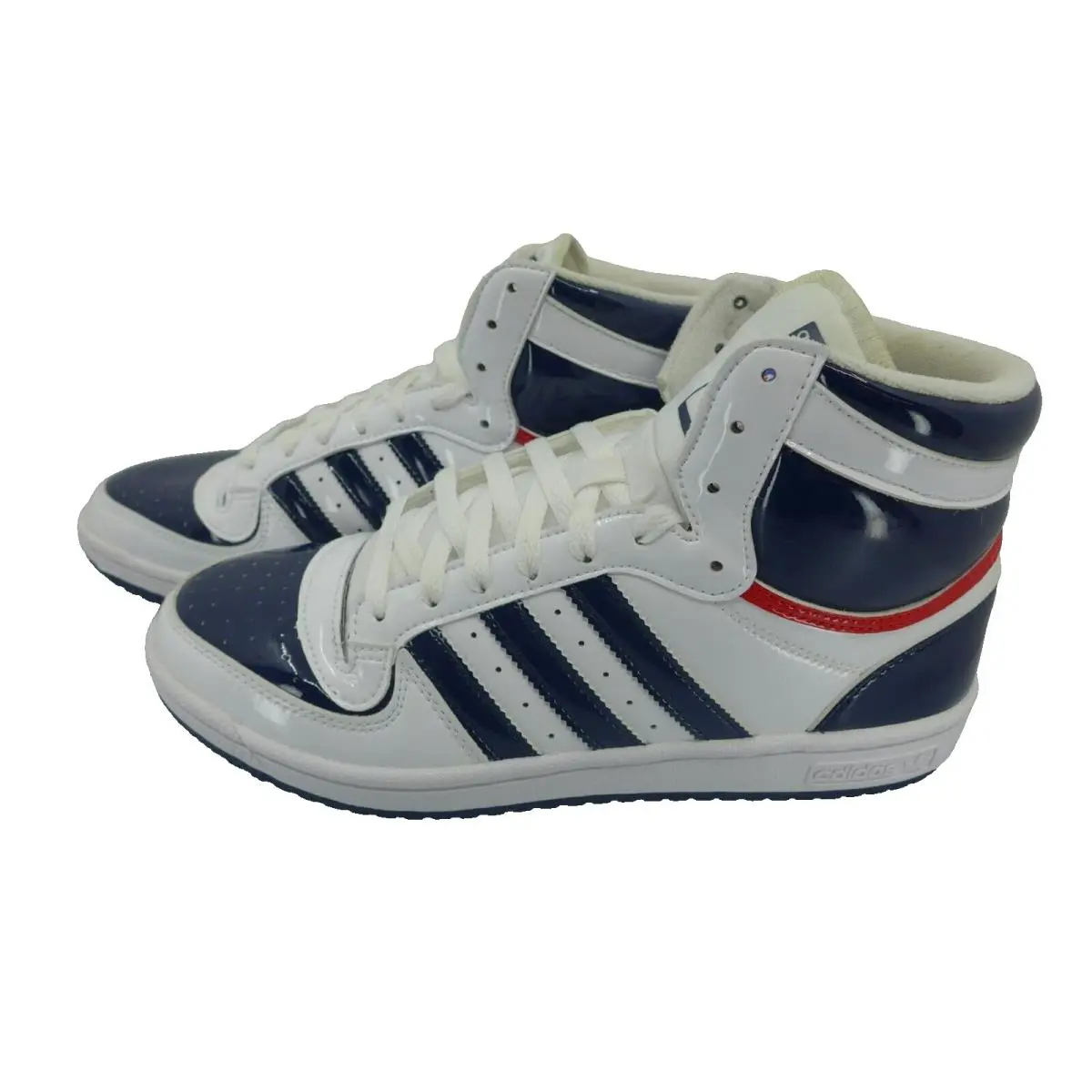 Adidas Top Ten RB Womens White Navy Vivid Red Athletic Shoes