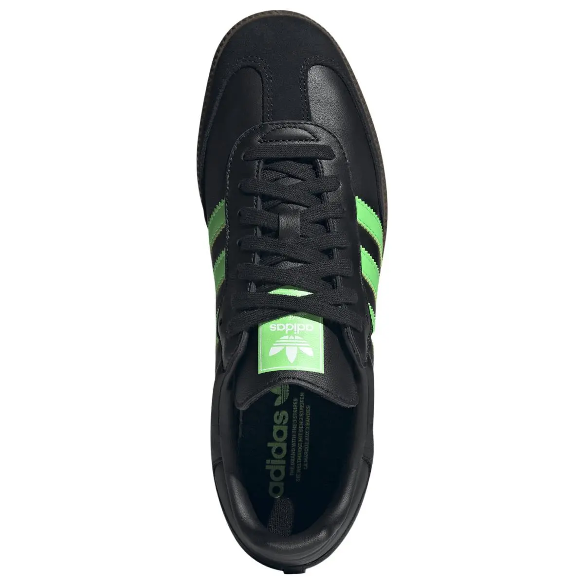 Adidas shoes - Core Black/Screaming Green/Gum 2