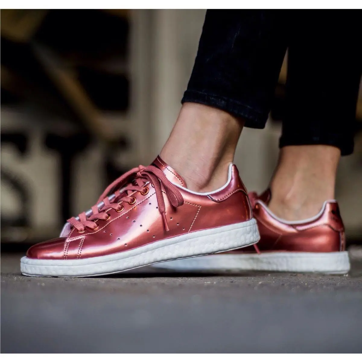 Adidas shoes - adidas Stan Smith Boost - Stan Smith Boost - BB0107 - bronze copper metallic white 5