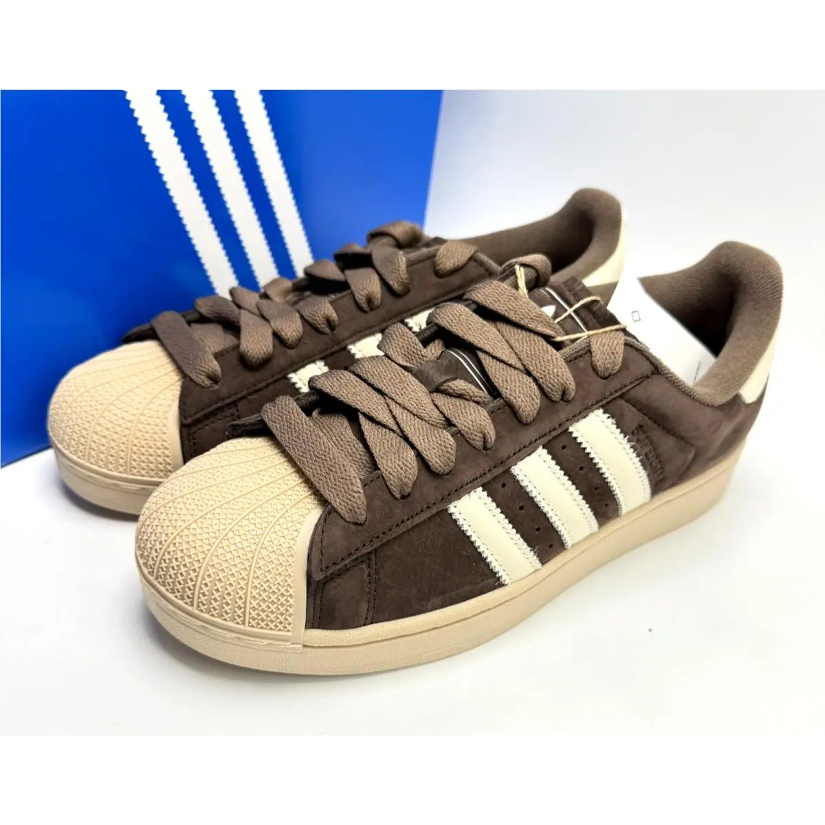 Adidas Superstar II Aurora Coffee Stone Khaki IH9314 Men`s sz 8