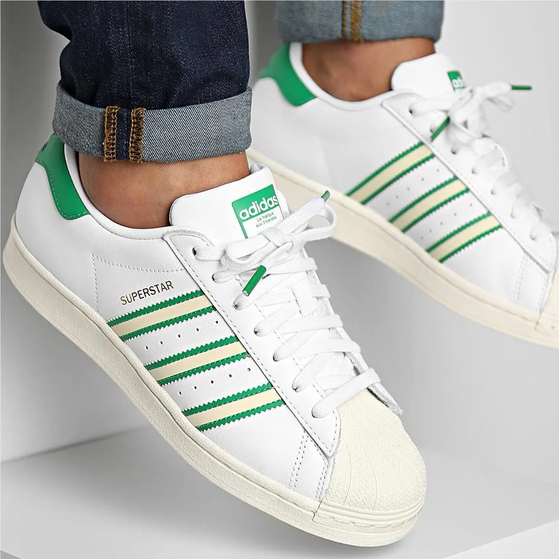Adidas Originals Superstar Team Colors - White/green - GX9878