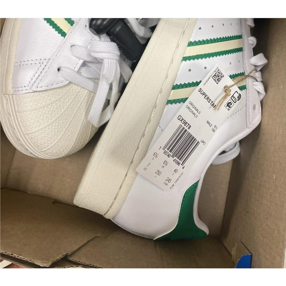 Adidas shoes - adidas Originals Superstar - Originals Superstar - GX9878 - White / Green 5