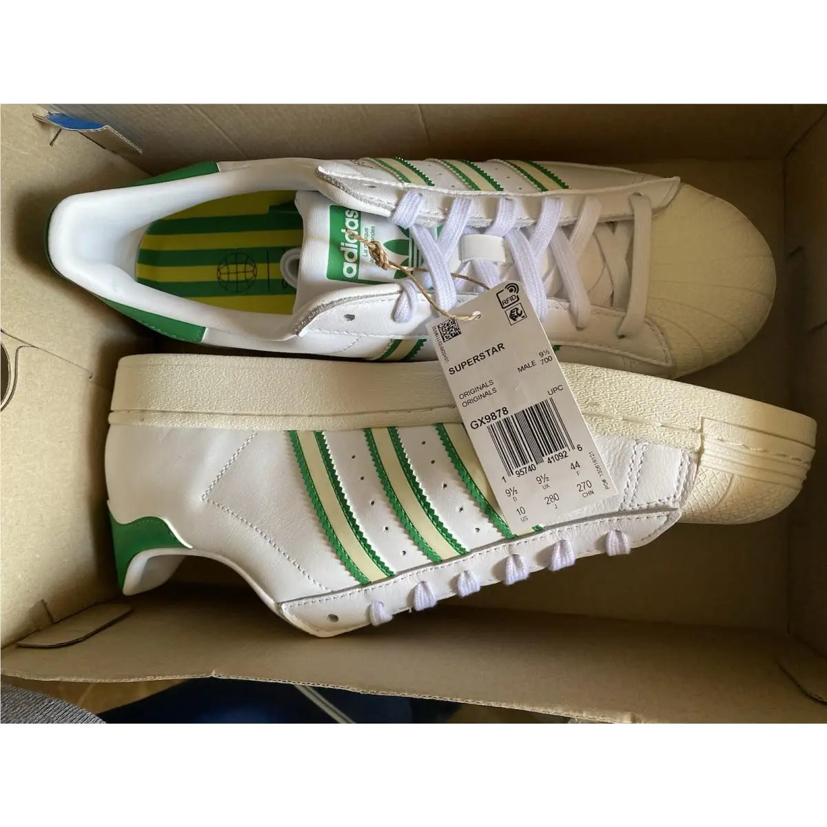 Adidas shoes - adidas Originals Superstar - Originals Superstar - GX9878 - White / Green 9