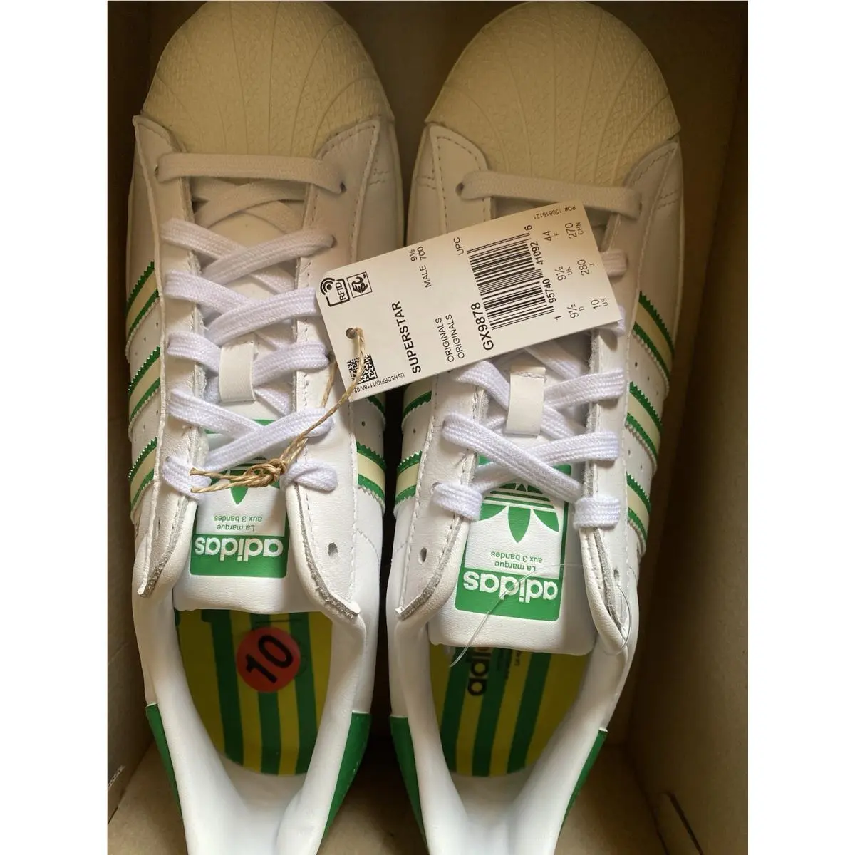 Adidas shoes - adidas Originals Superstar - Originals Superstar - GX9878 - White / Green 11