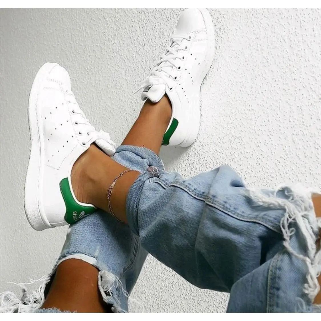 Adidas shoes - adidas Stan Smith - Stan Smith - B24105 - White/green 0