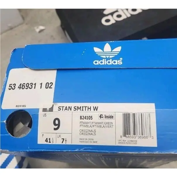 Adidas shoes - adidas Stan Smith - Stan Smith - B24105 - White/green 10