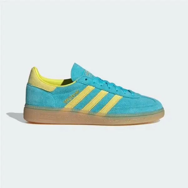 Adidas shoes - Handball Spezial Blue Glow Bright Yellow - JR7351 - Teal 8