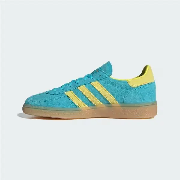 Adidas shoes - Handball Spezial Blue Glow Bright Yellow - JR7351 - Teal 9
