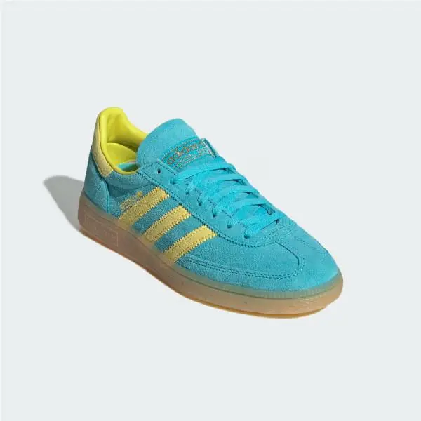 Adidas shoes - Handball Spezial Blue Glow Bright Yellow - JR7351 - Teal 10