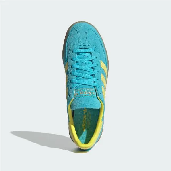Adidas shoes - Handball Spezial Blue Glow Bright Yellow - JR7351 - Teal 11