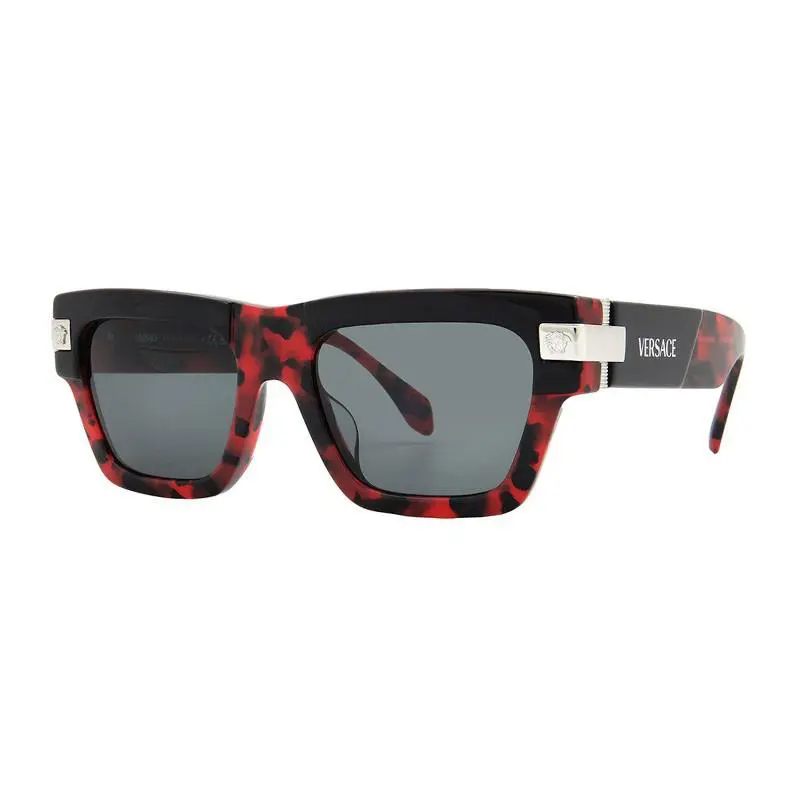 Versace VE4464F 545787 Top Black/red Havana/dark Grey 55-20-145 Sunglasses