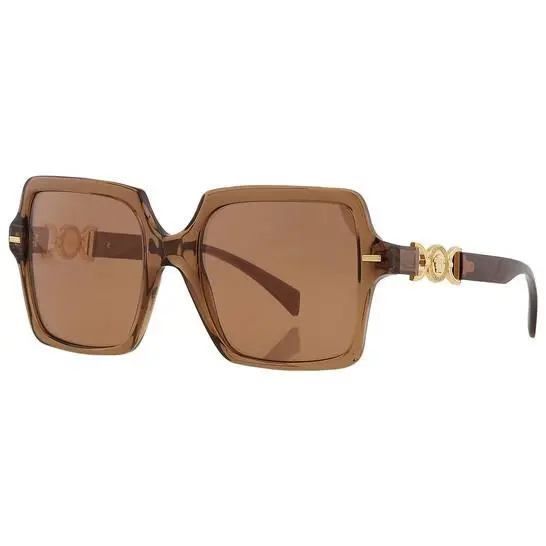 Versace Woman Sunglasses VE4441 55mm Brown - Brown Orange Metallic Lens