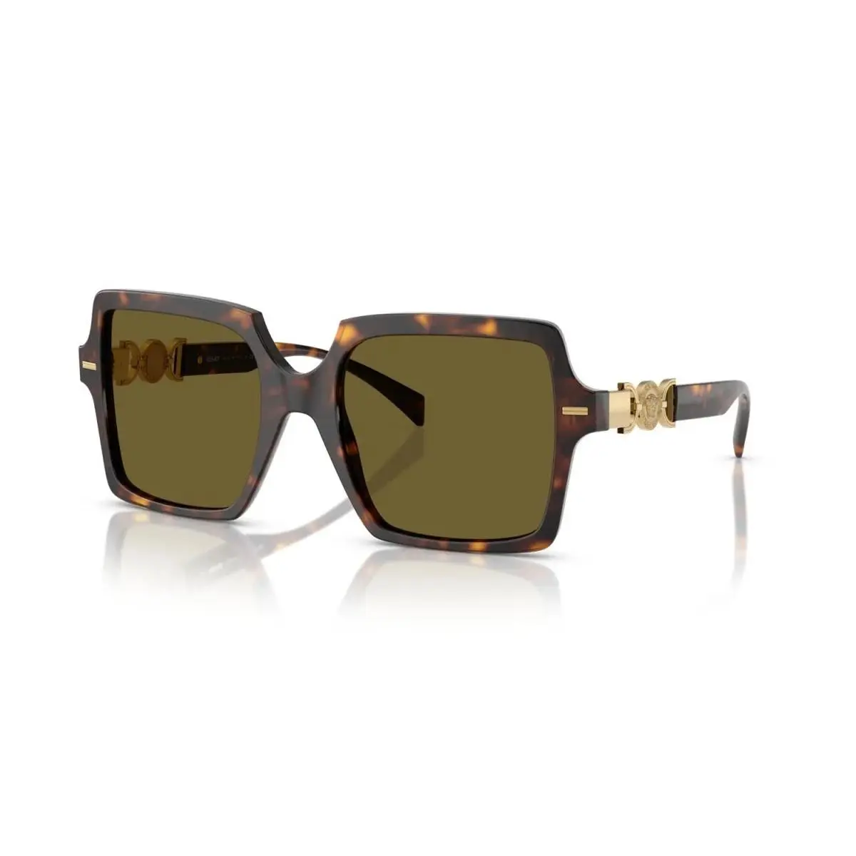 Versace Woman Sunglasses 0VE4441 108/73 55mm Havana - Dark Brown Lens