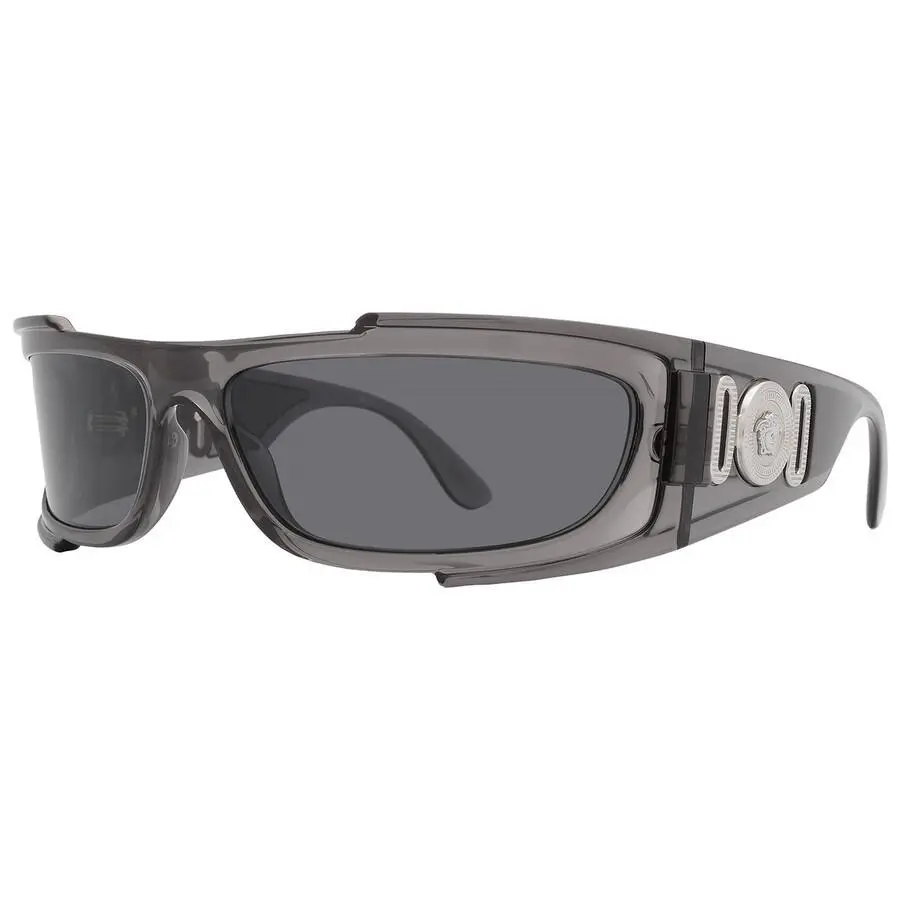 Versace VE4446 59387 Sunglasses 67mm Transparent Grey / Dark Grey Lens