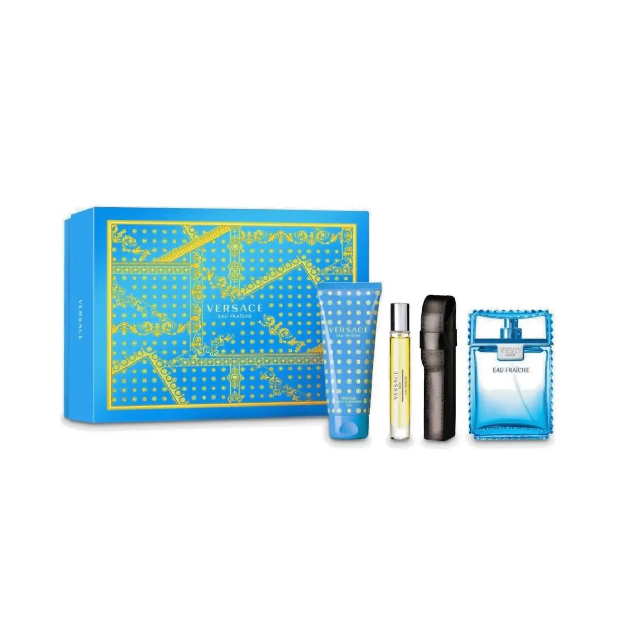 Versace Eau Fraiche 4 Pcs Men’s Gift Set 3.4 Oz. Edt