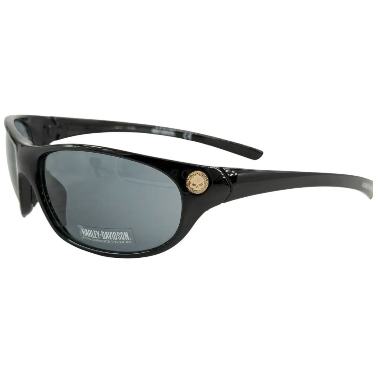 Harley Davidson HD0824 Mens Plastic Wrap Sunglass BLK3 Black 65-15 Skull w Case