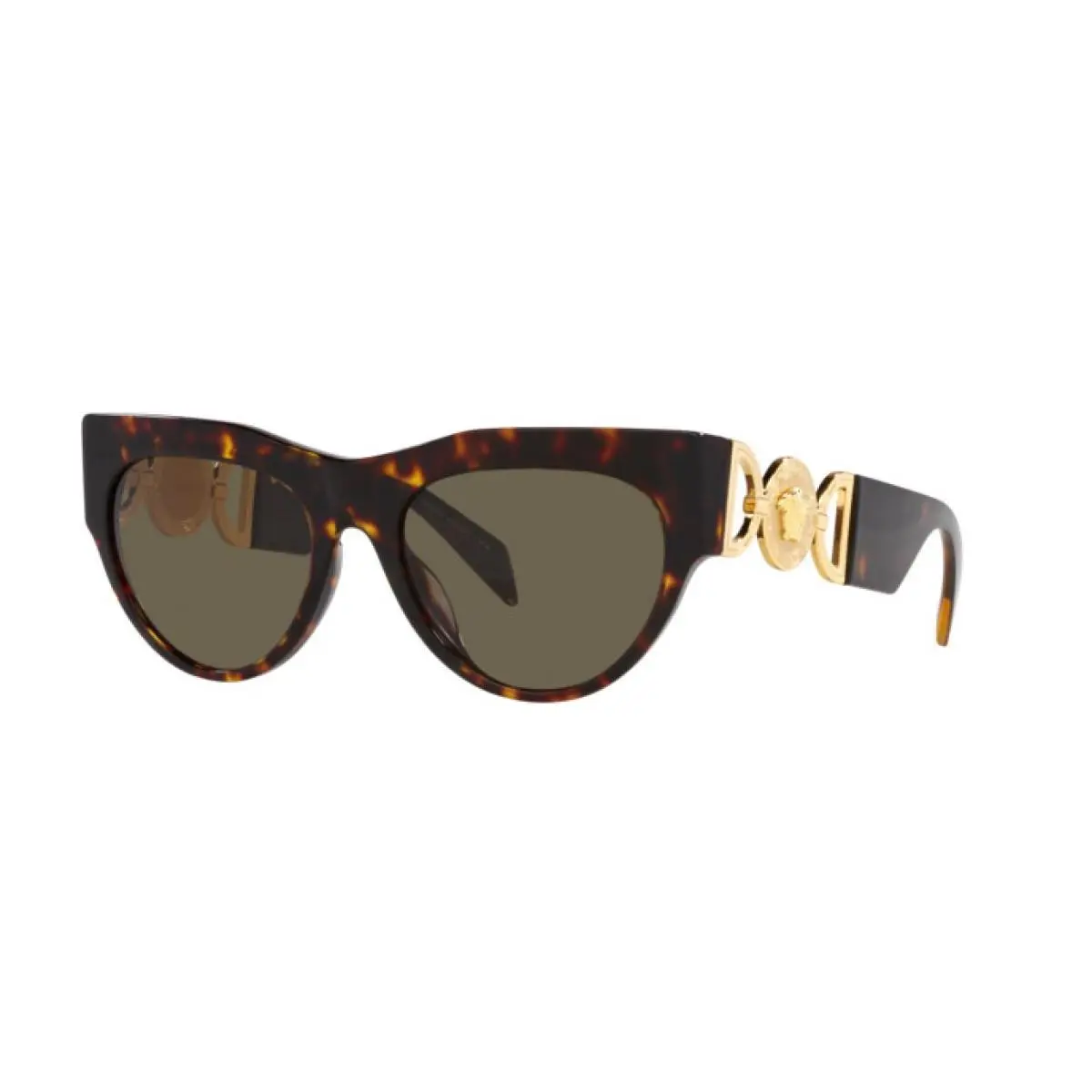 Versace Irregular Woman Sunglasses 0VE4440U 108/3 56mm Havana - Brown Lens