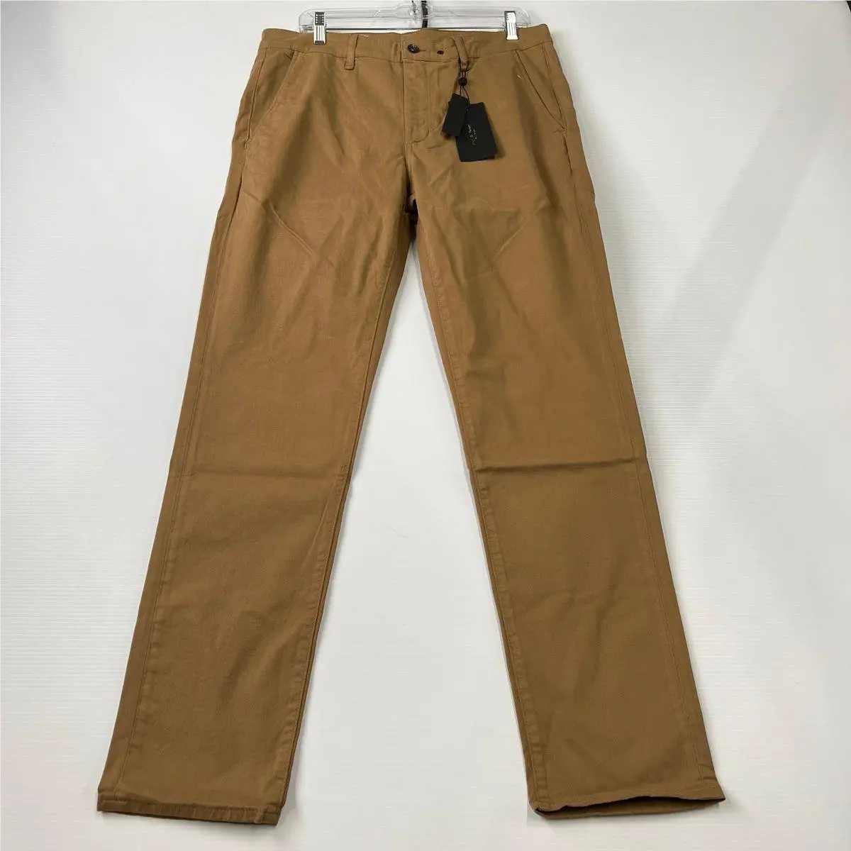 Rag Bone Fit 2 Stretch Twill Chino Pants Men`s Size 33 Bark Brown