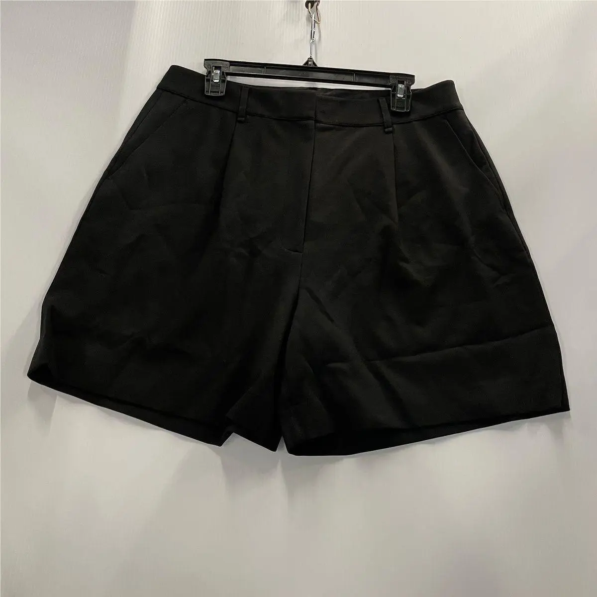 Rag Bone Irina Wide-leg Shorts Women`s Size L Black