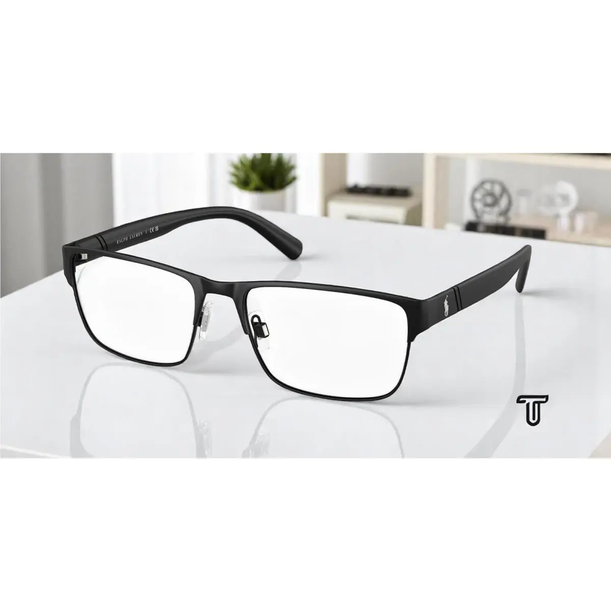 Ralph Lauren Polo PH1175 9038 Matte Black Demo Lens 56 mm Men`s Eyeglasses