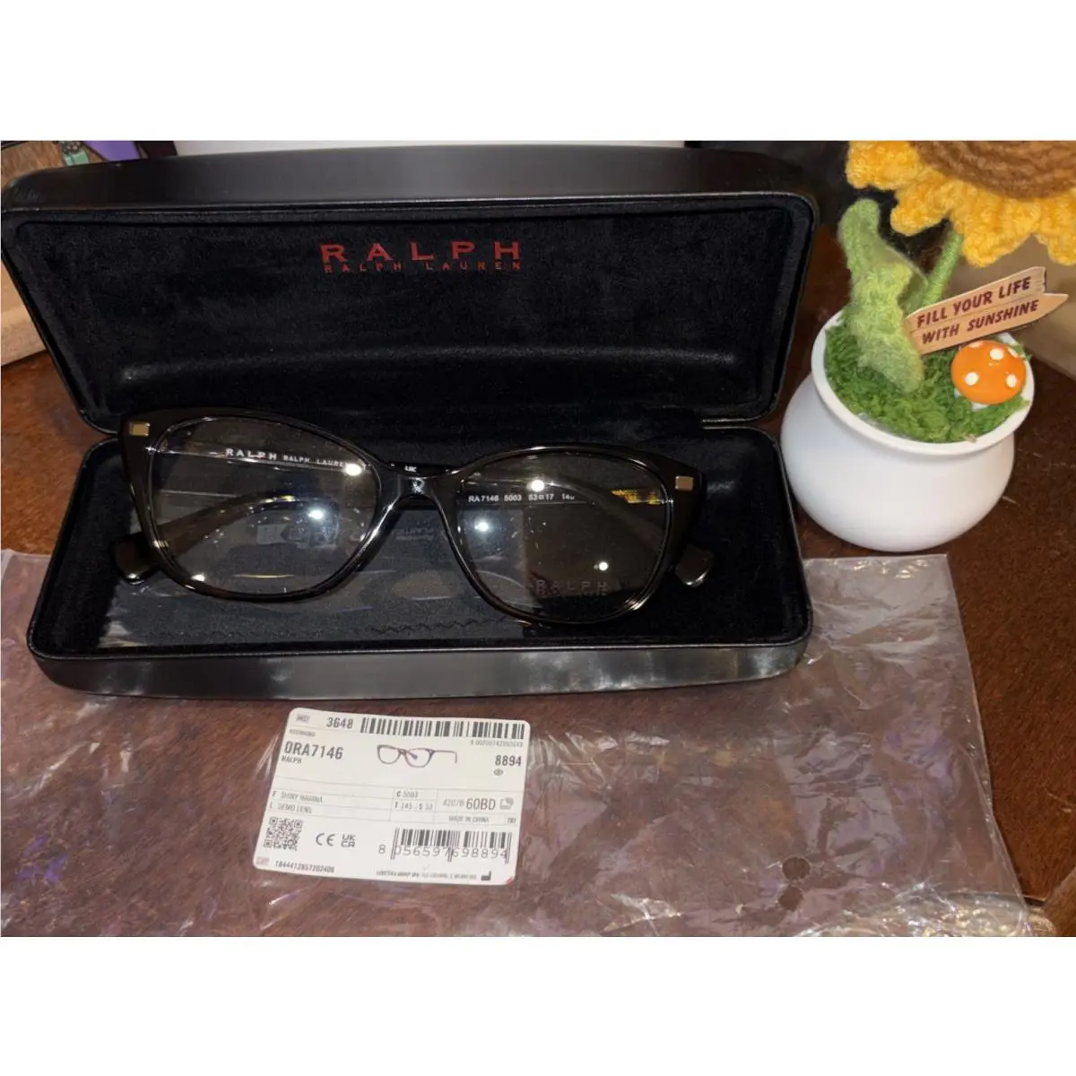 RA7146 Ralph Lauren Shiny Havana Eyeglasses