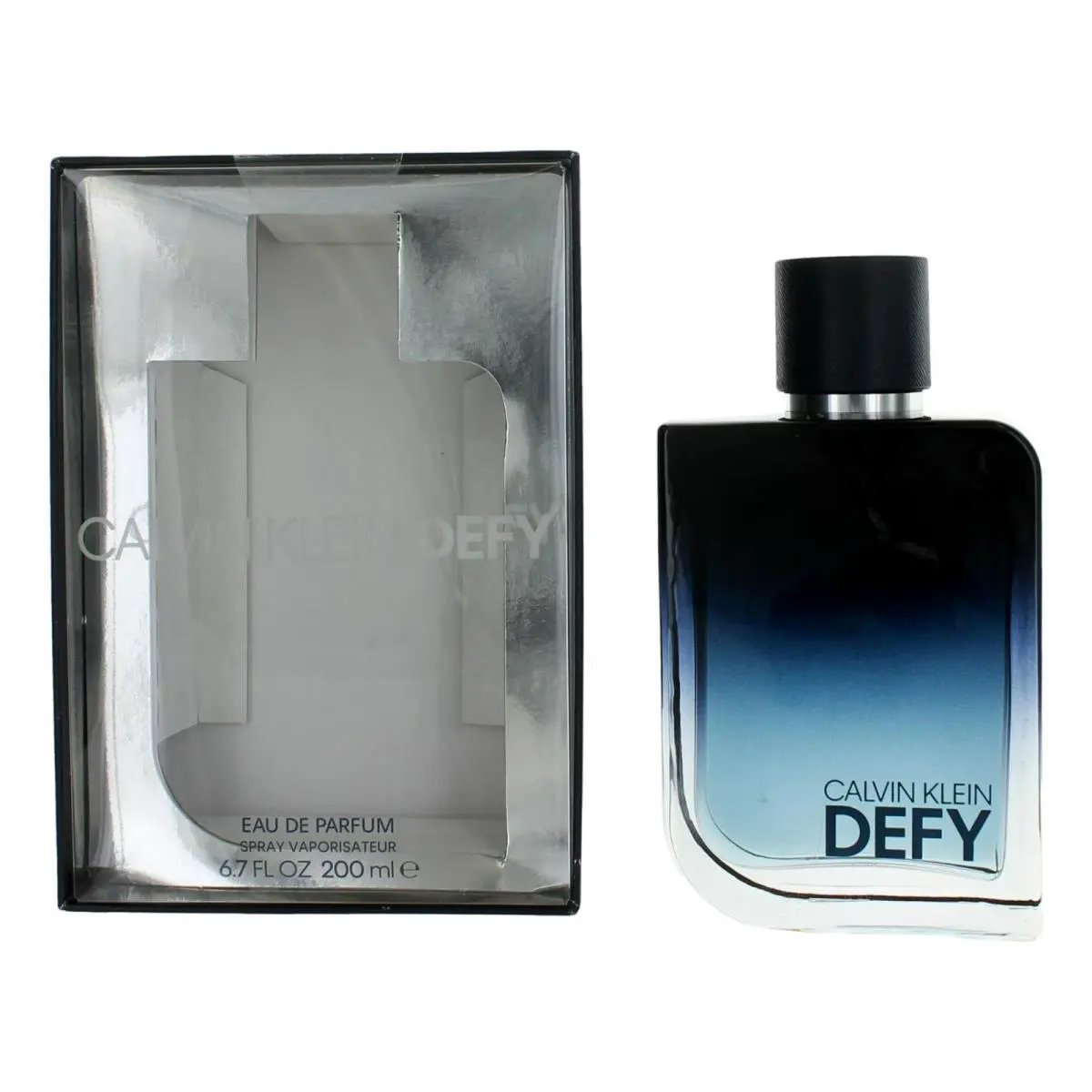Calvin Klein Defy 6.7 OZ Eau DE Parfum Spray Mens Cologne 200 ML Bent Box