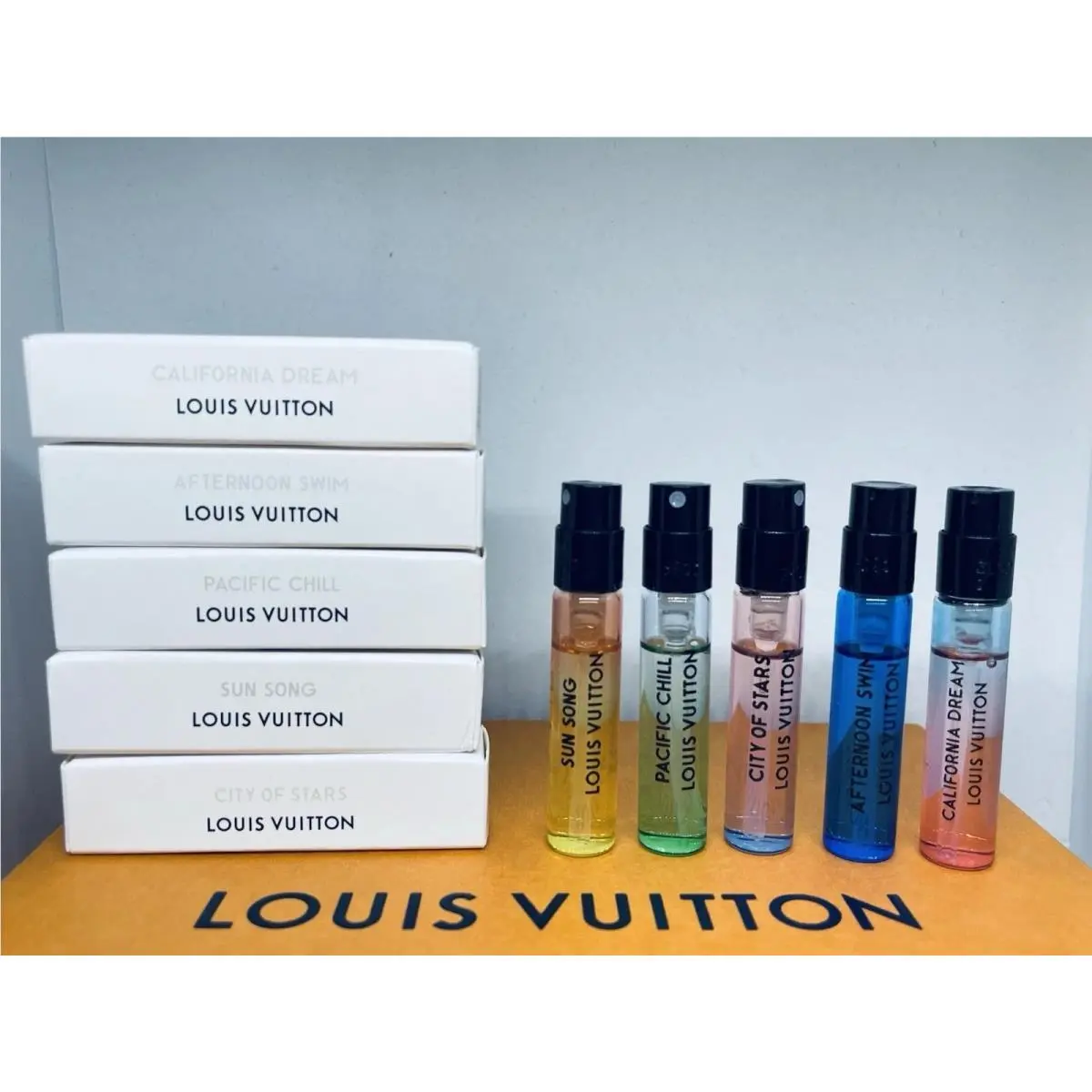 Perfume Collection Sample Set - Choose Your Set F Cologne Collection Unisex 5pc Set by Louis Vuitton