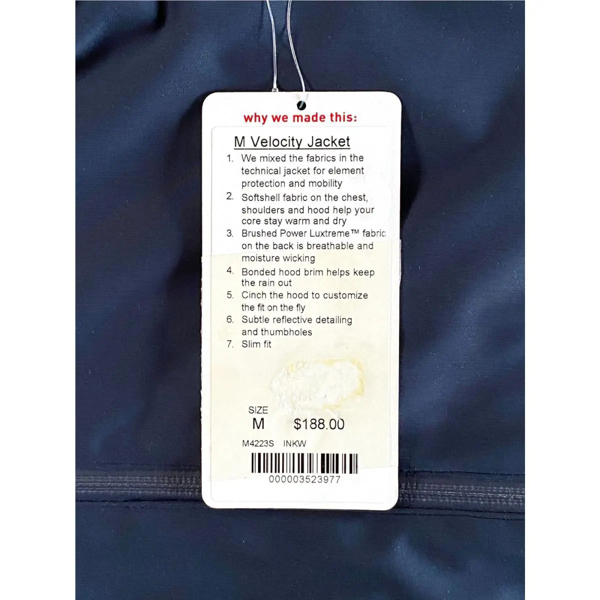 Lululemon clothing - M4223S - M4223S - Inkwell Blue 1