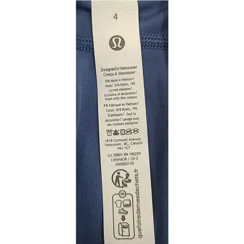 Lululemon clothing - Blue 3