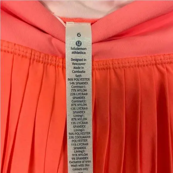 Lululemon clothing - Orange 1