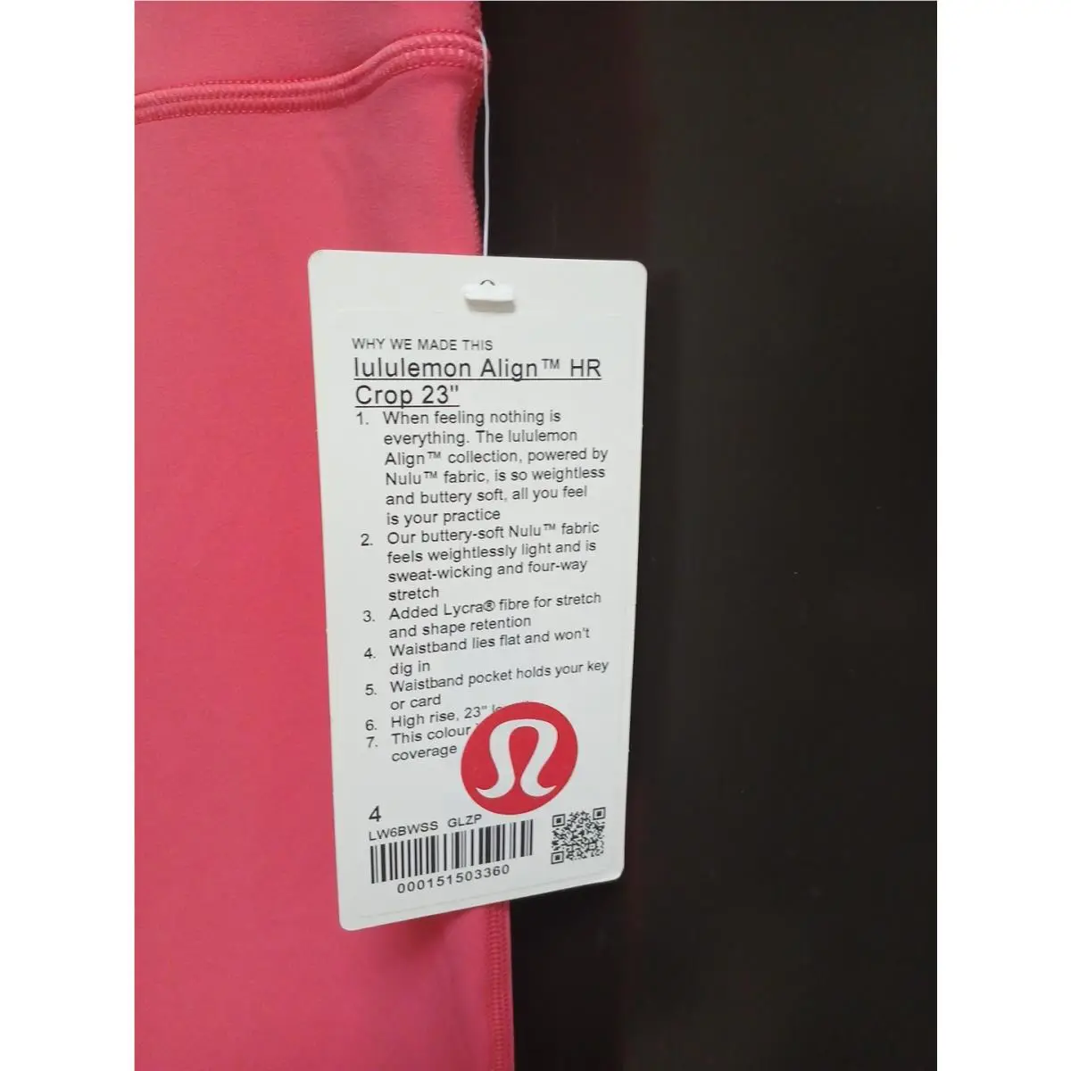 Lululemon clothing - Pink 1