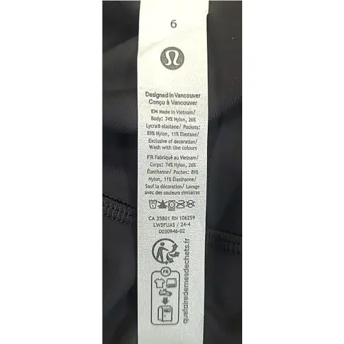 Lululemon clothing - Black 2