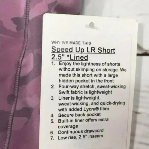 Lululemon clothing - Lululemon Speed Up Shorts - Speed Shorts - Pink 3