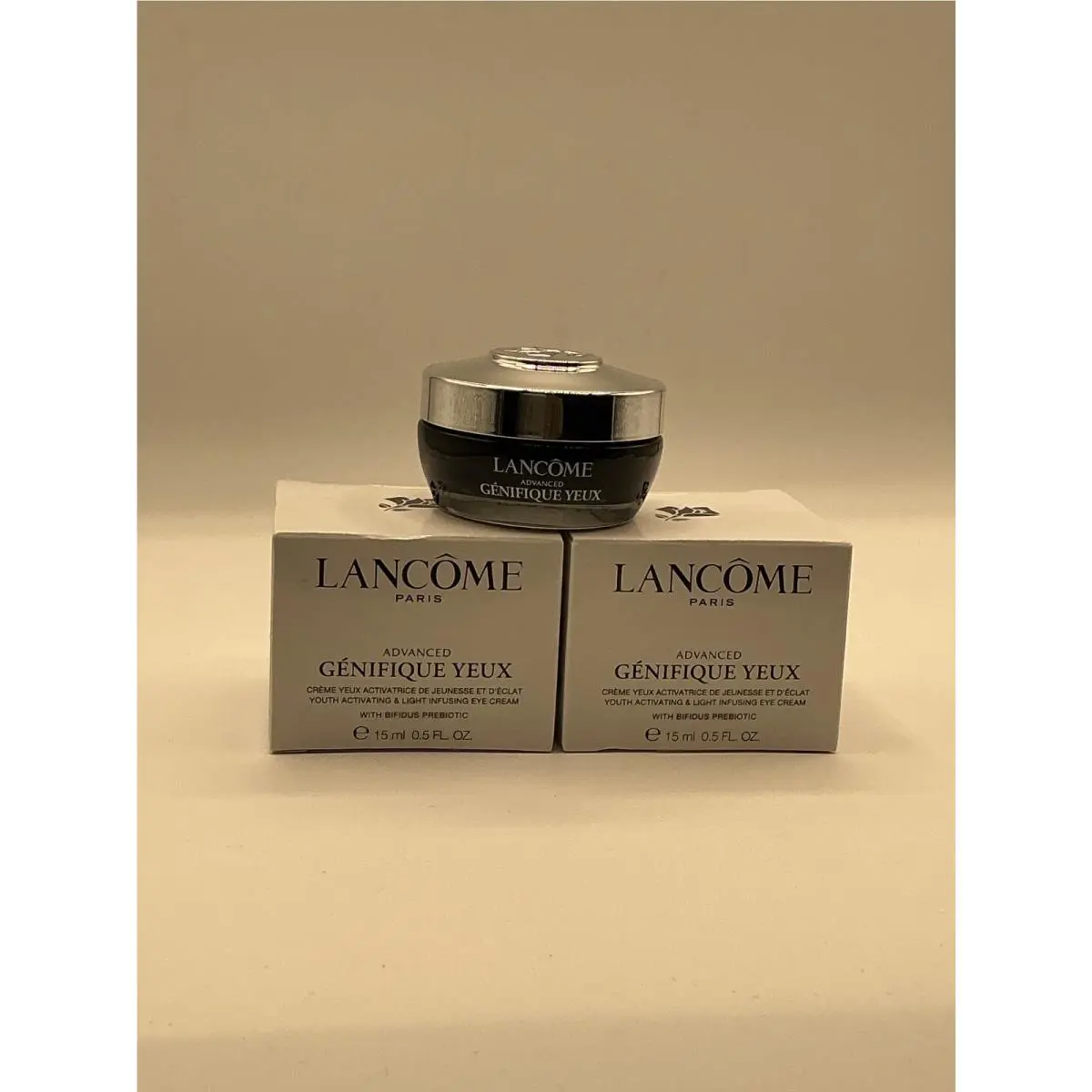 Lot of 2 Lancome Advanced Genifique Yeux Eye Cream 0.5oz/15 ml IN White Box