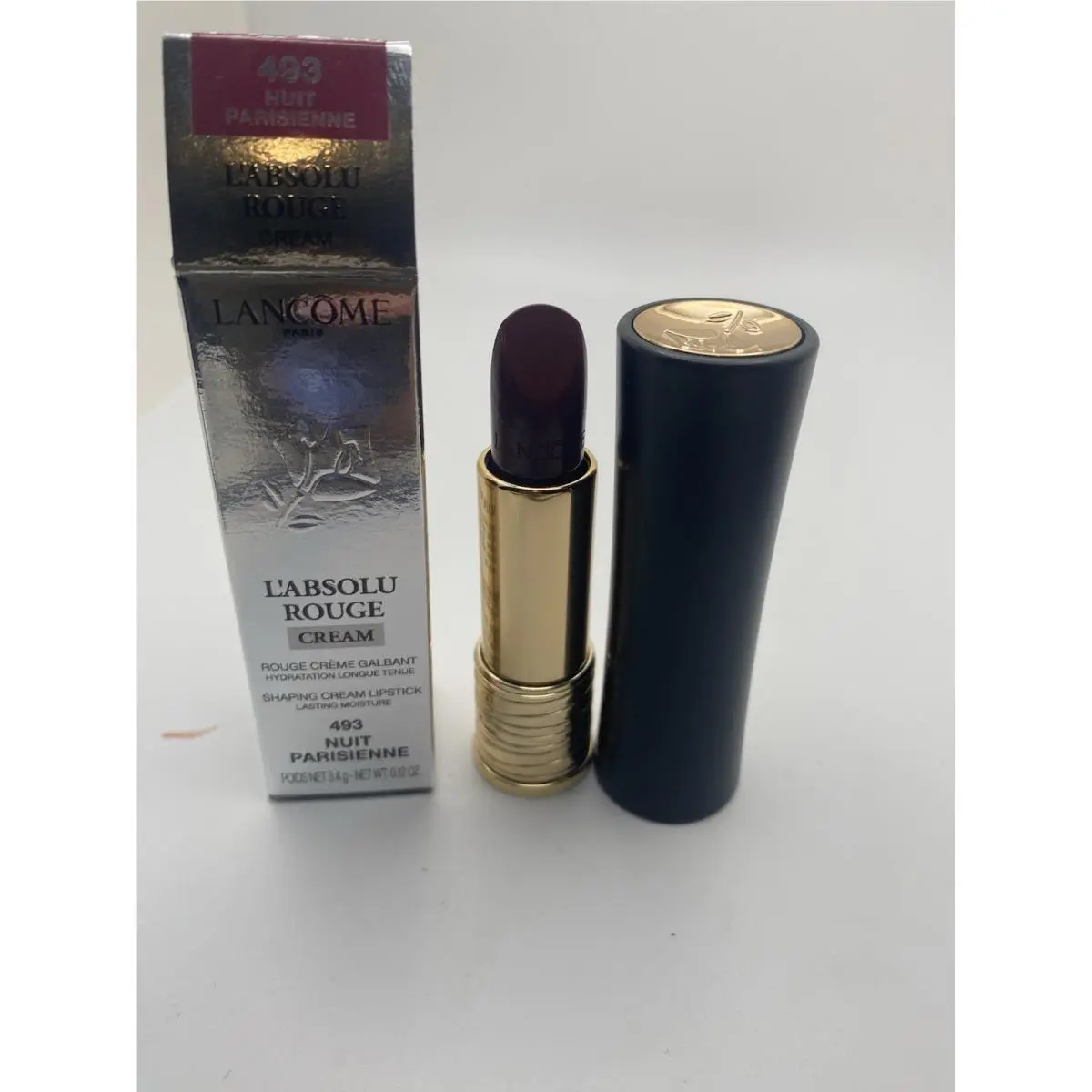 Lancome L’absolu Cream Lipstick -493 Nuit Parisienne - Discountinued - Rare