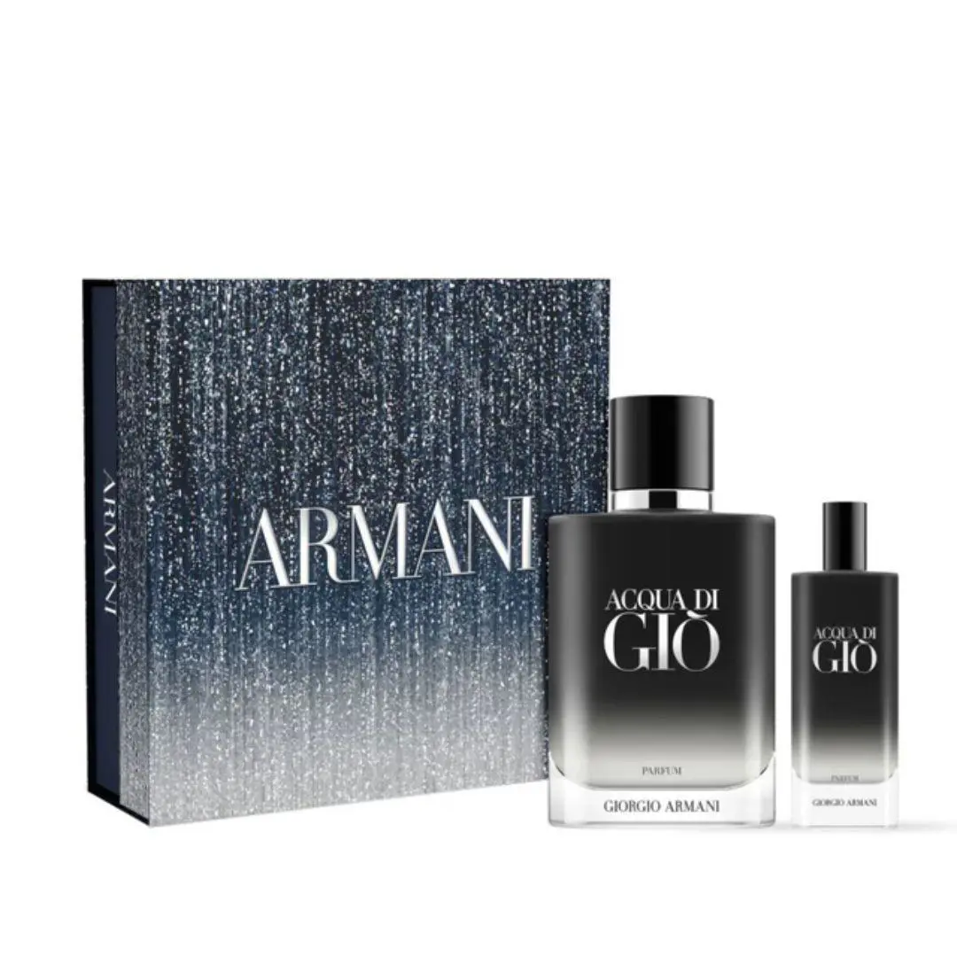 Acqua di Gio Parfum by Giorgio Armani Men`s 2pc 3.3oz Parfum 0.5oz Mini