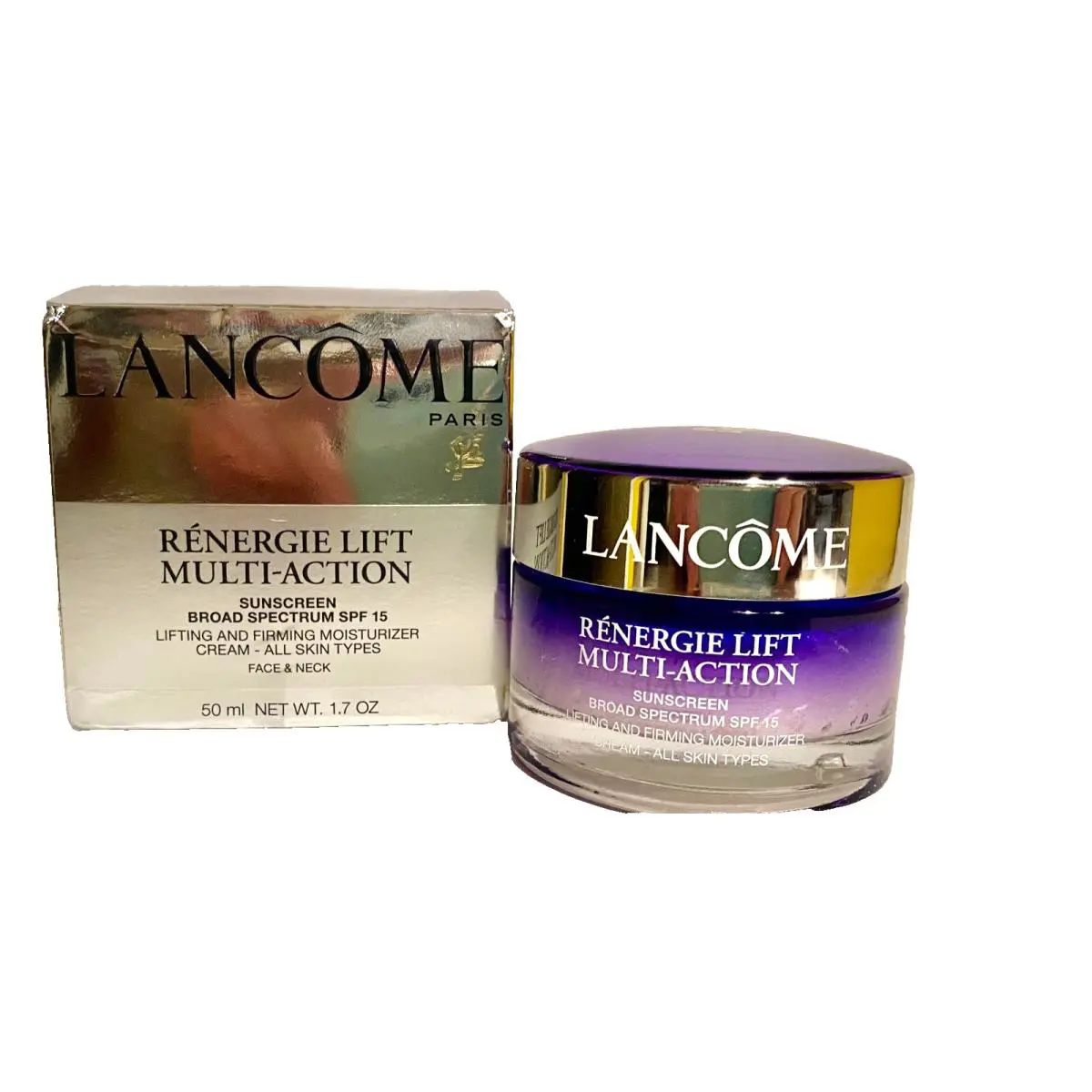 Lancome Renergie Lift Multi-action Spf 15 Cream 1.7oz /50ml Face Neck