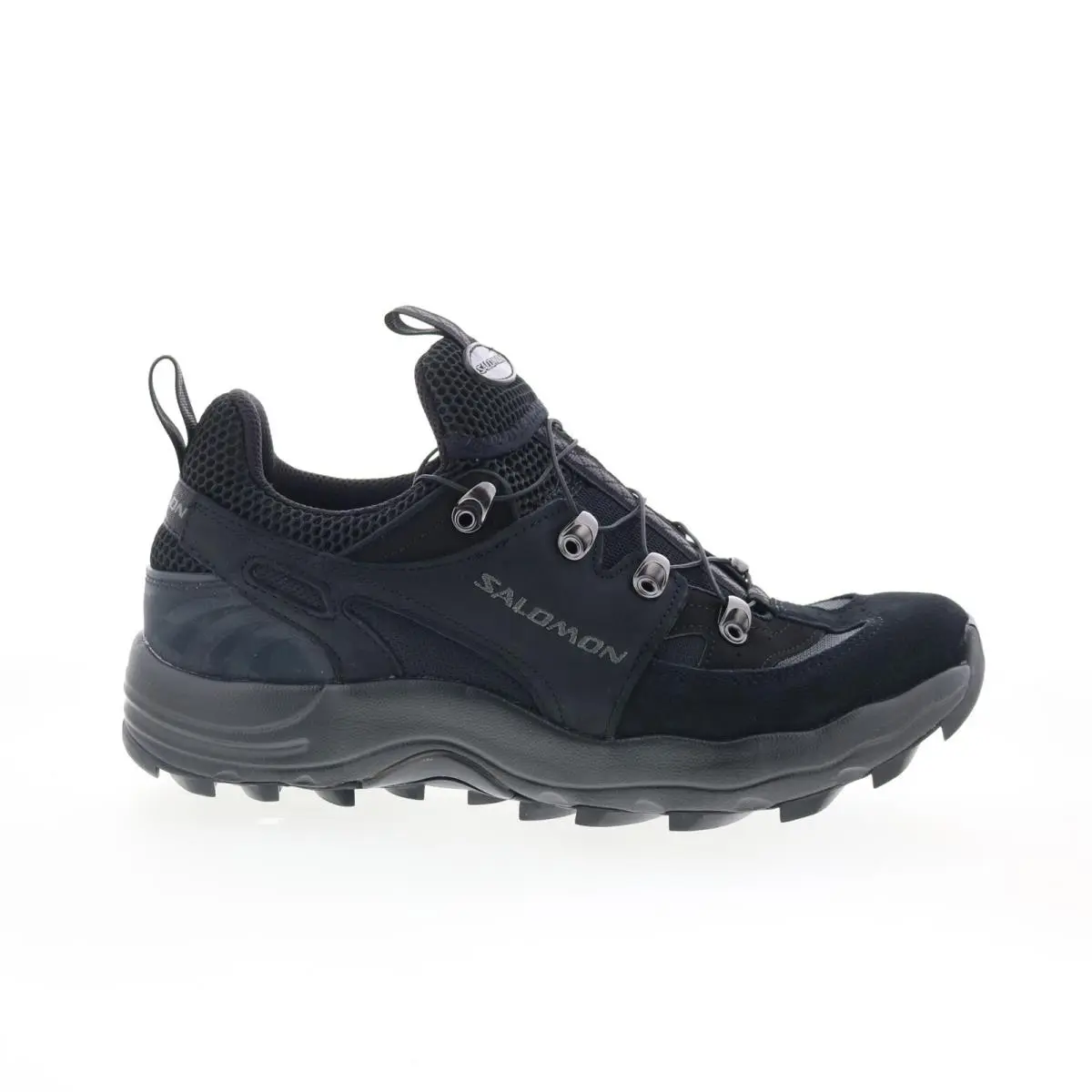 Salomon Raid Wind Advanced 415768 Mens Black Suede Lifestyle Sneakers Shoes