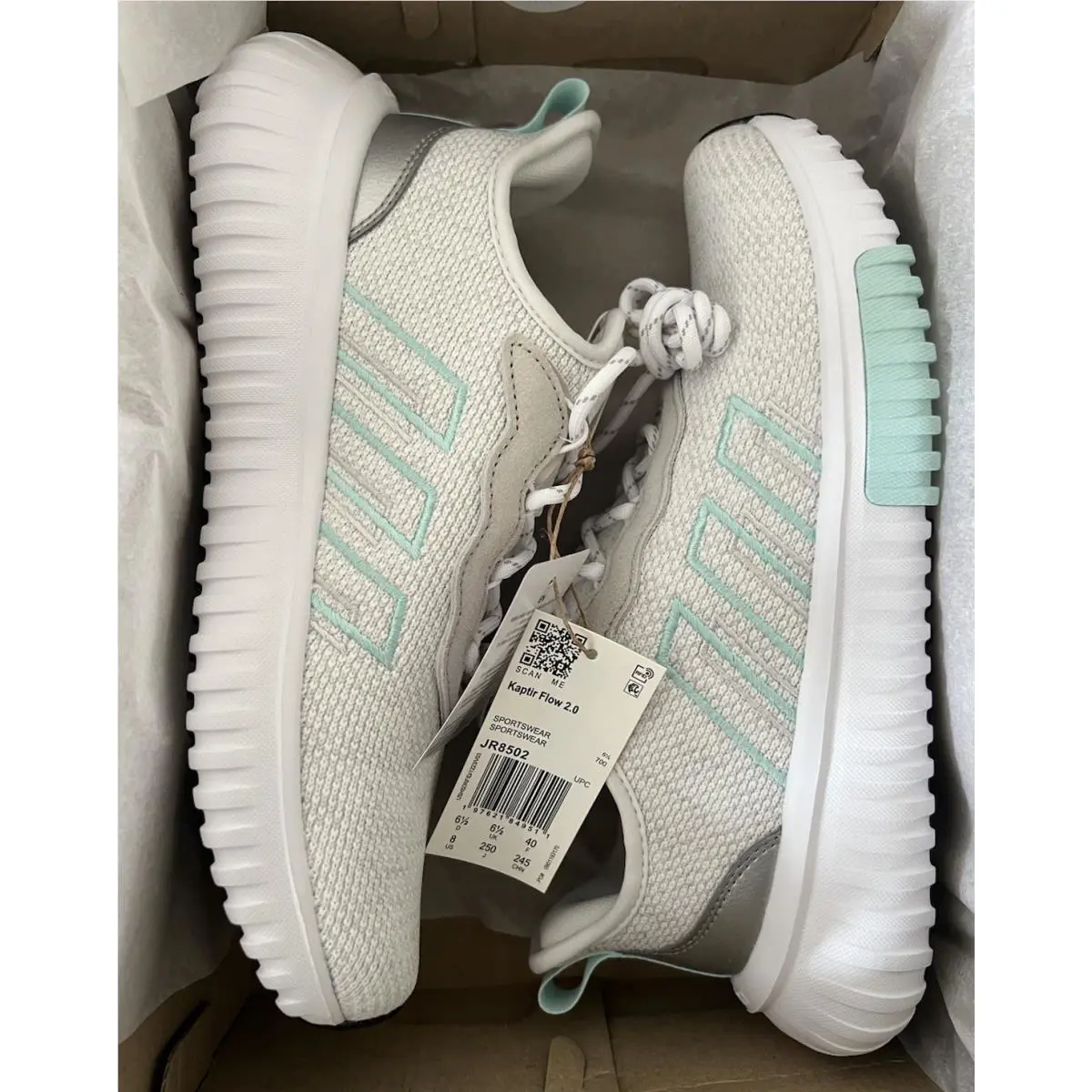 Adidas shoes - adidas Kaptir - Kaptir - JR8502 - Cloud White/Semi Flash Aqua/Silver 11
