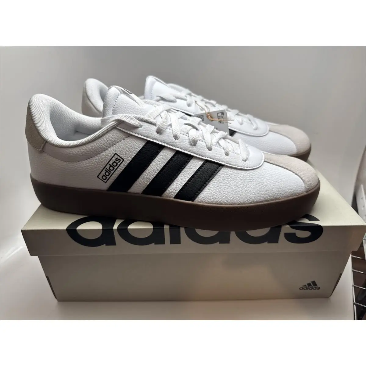 Adidas Skateboard Shoes Mens 13 White VL Court