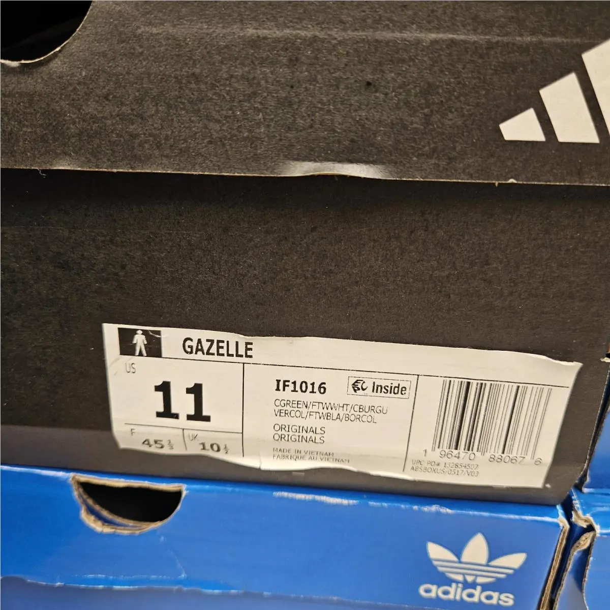 Adidas shoes - adidas Gazelle - Gazelle - IF1016 - Collegiate Green Burgundy (UPC: 196470880676) 4