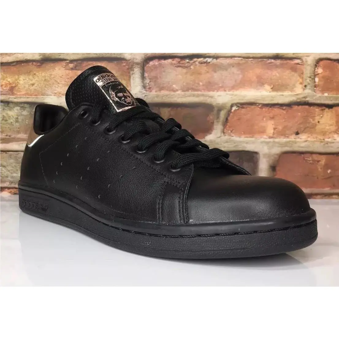 Adidas Originals Stan Smith BB1433women`s Running Shoes Black Rose Gold SZ 11US